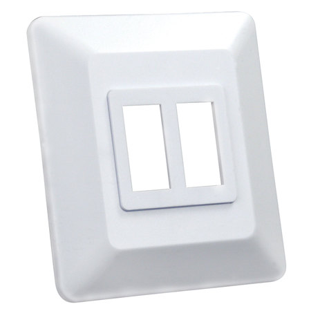 JR PRODUCTS JR Products 13615 Switch Base and Face Plate - Double 13615